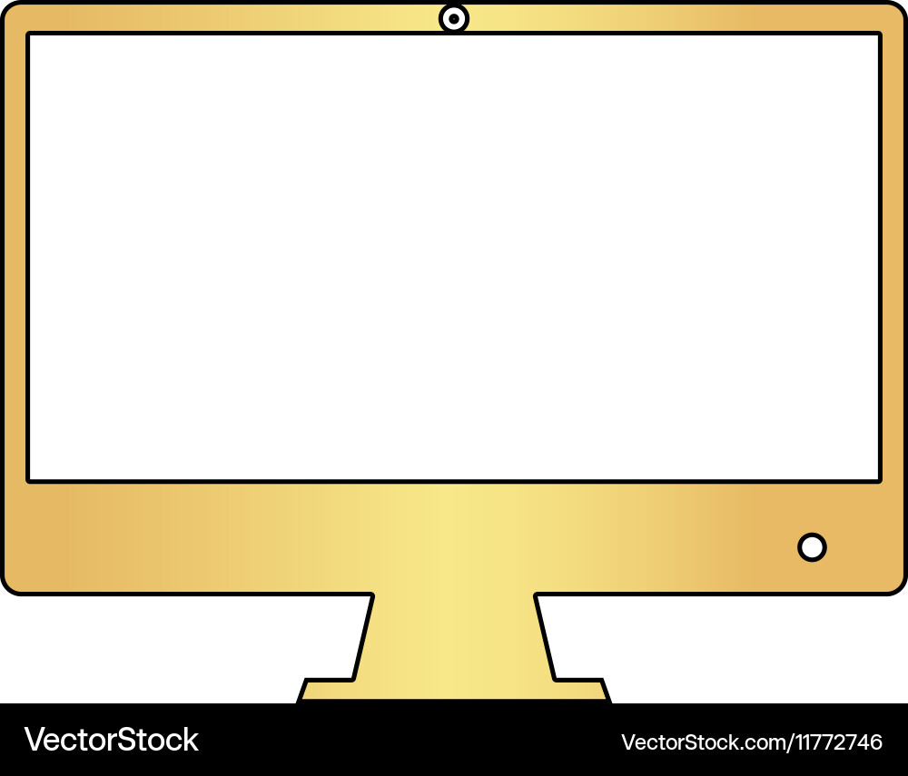 Computer display symbol vector image