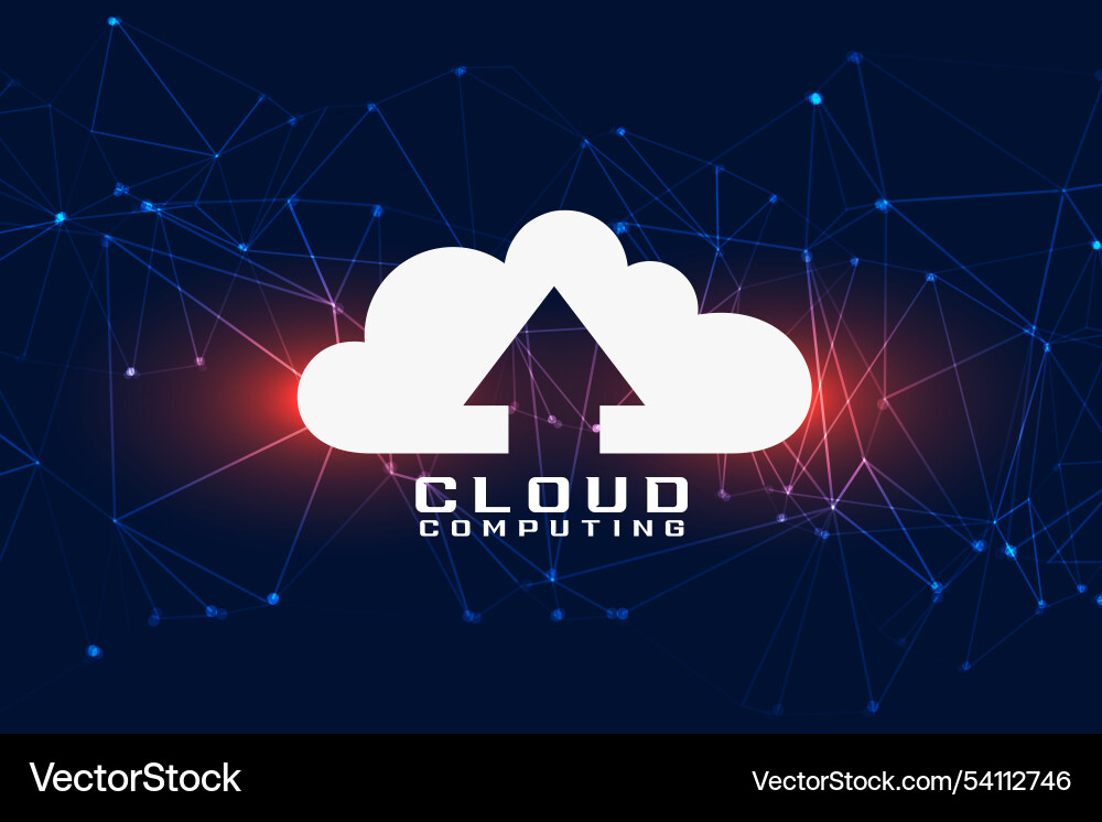 Global cloud computing background for remote Global cloud computing background for remote vector image