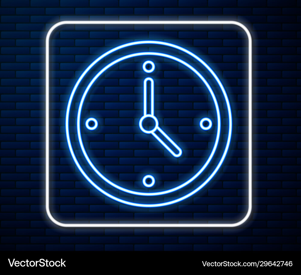 Glowing Neon Linie schnelle Zeit Lieferung Icon isoliert Glowing Neon Linie schnelle Zeit Lieferung Icon isoliert vektorbild