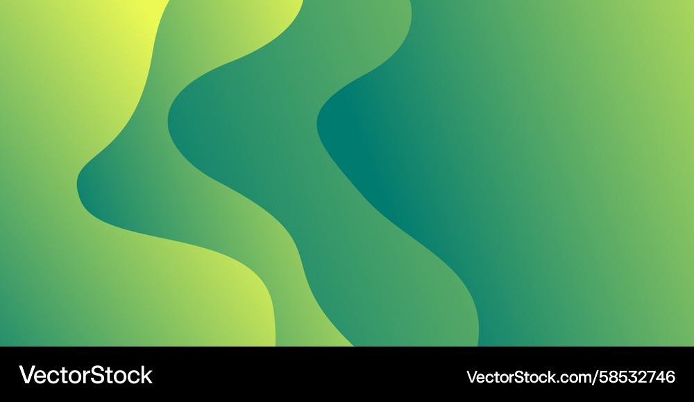 Gradient Green Abstract Background Vector Image