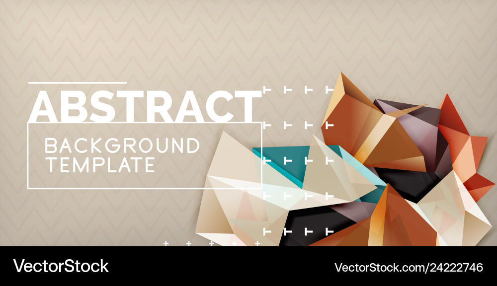 Low poly design 3d triangular shape background Low poly design 3d triangular shape background vector image