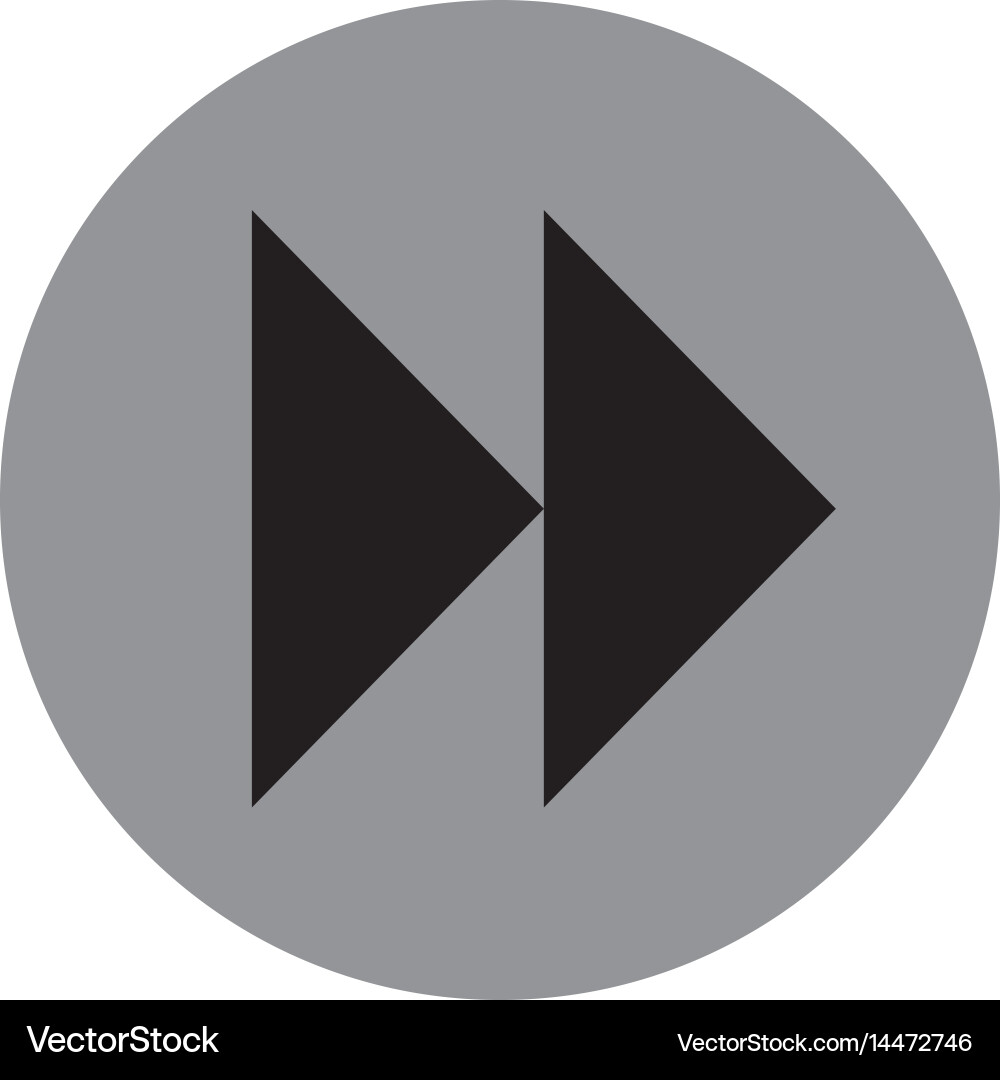 Next button media menu vector image
