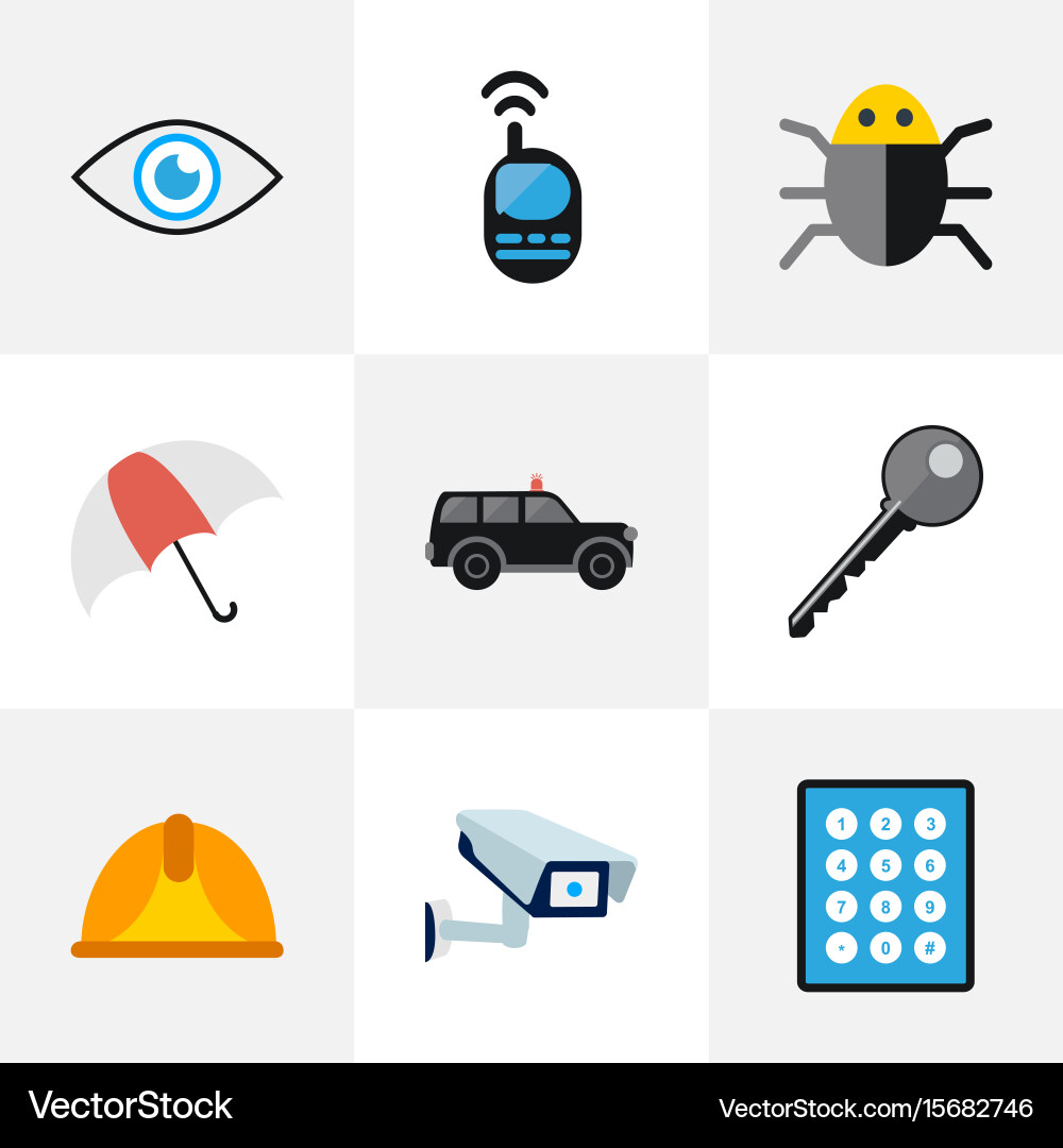 Set of 9 editable procuring icons includes Vector Image
