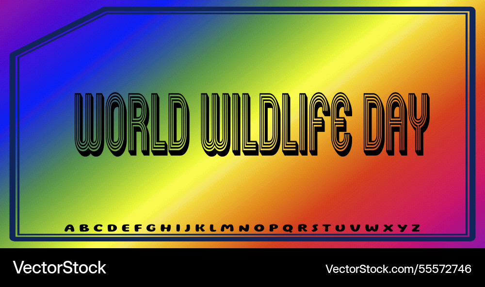 Text effects with editable colors and abstract Vector Image