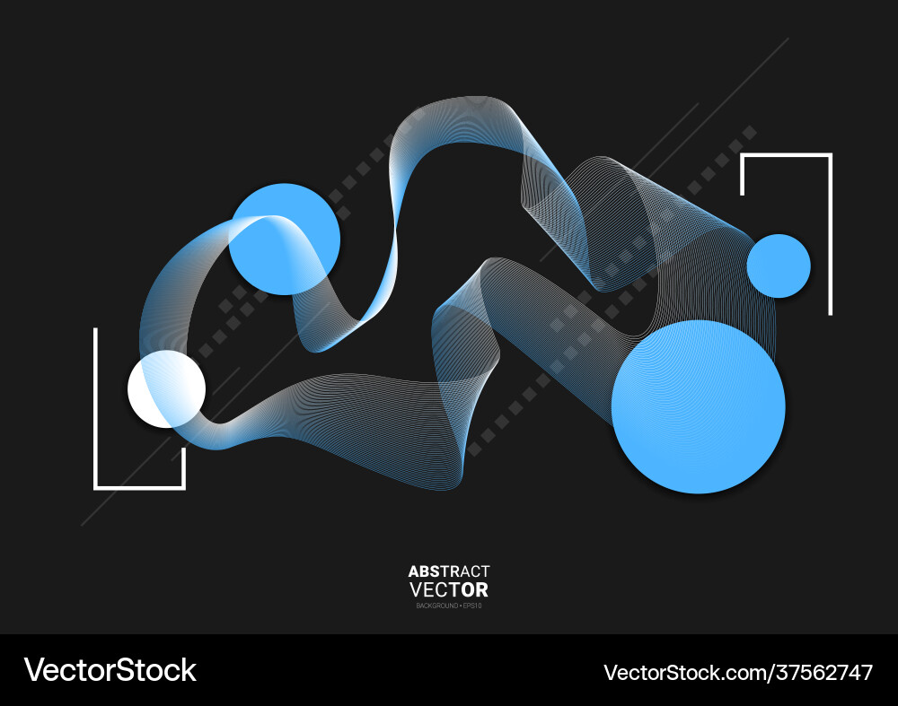 Abstract background with dynamic linear waves Abstract background with dynamic linear waves vector image