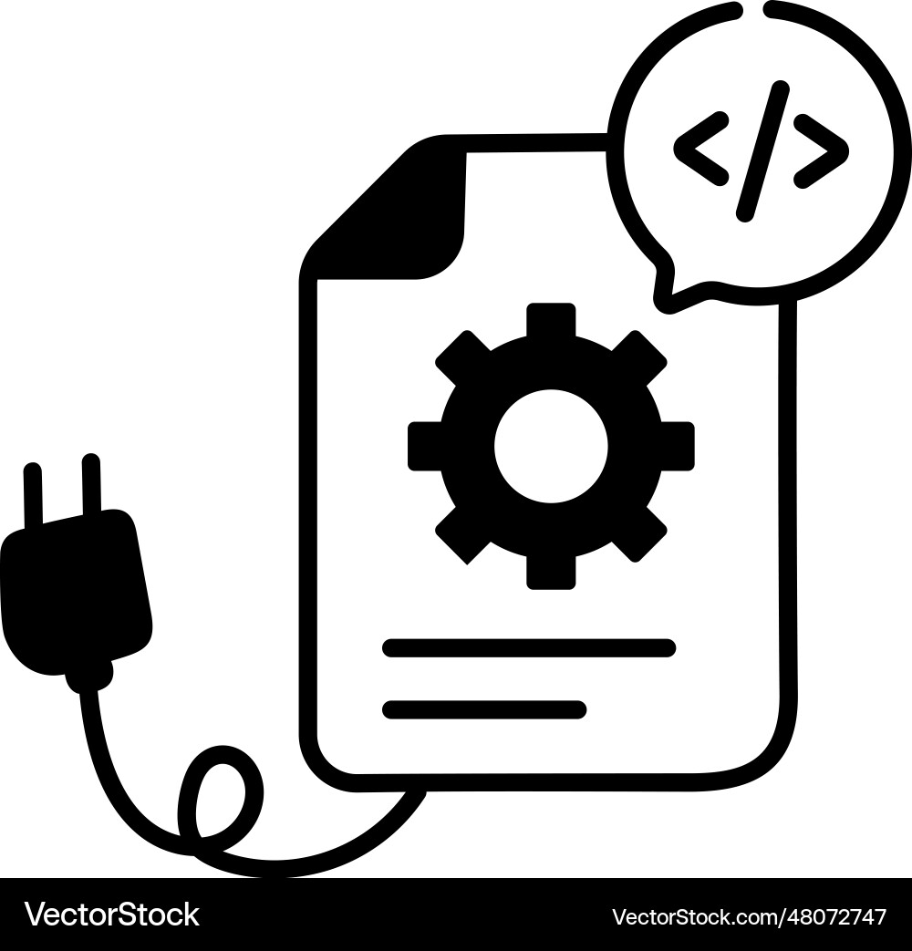 Coding file vector image