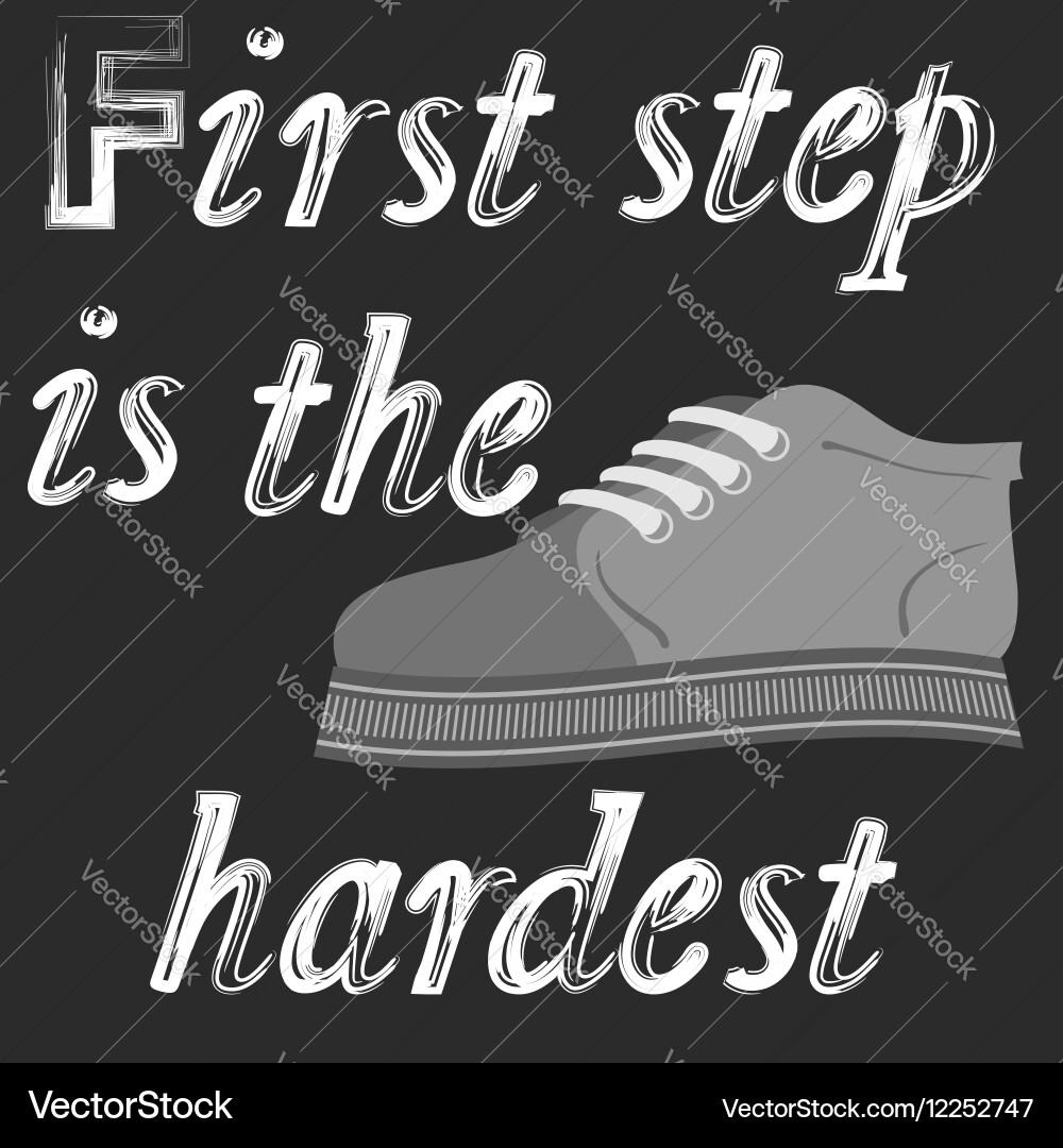 Shoes banner with positive quote – Royalty-Free Vector | VectorStock, image size:1000x1080