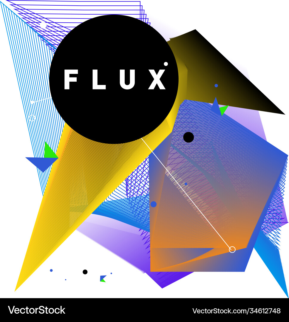 3d colorful wave background dynamic flux effect 3d colorful wave background dynamic flux effect vector image