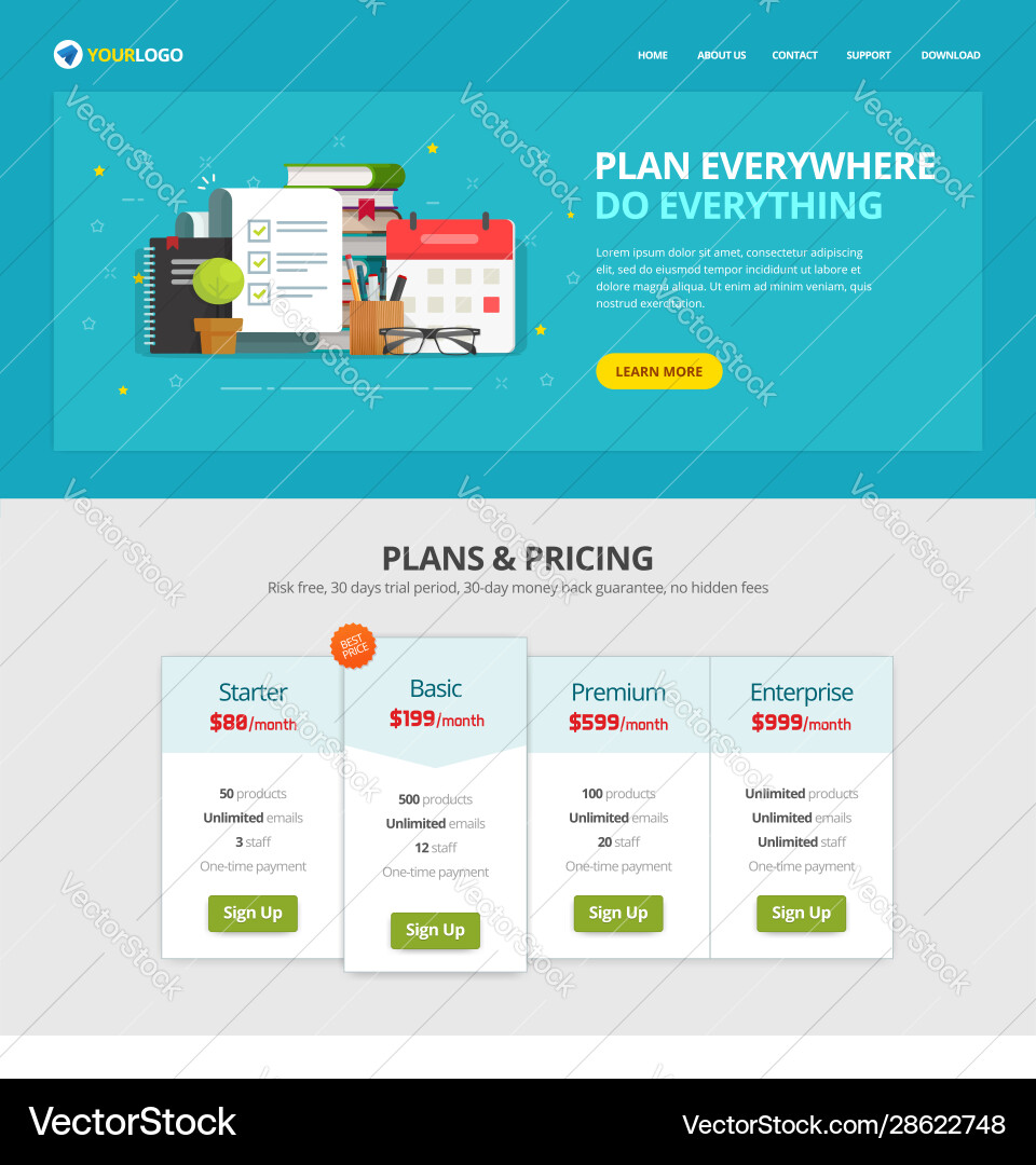 Aufgabe oder zu tun Liste Checklist Web site Template vektorbild