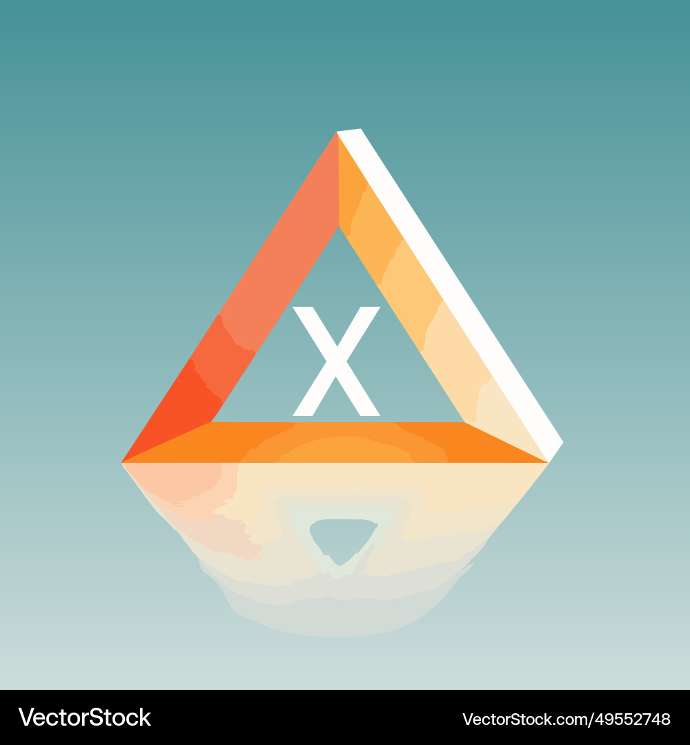 Augmented reality app filled gradient initial Augmented reality app filled gradient initial vector image