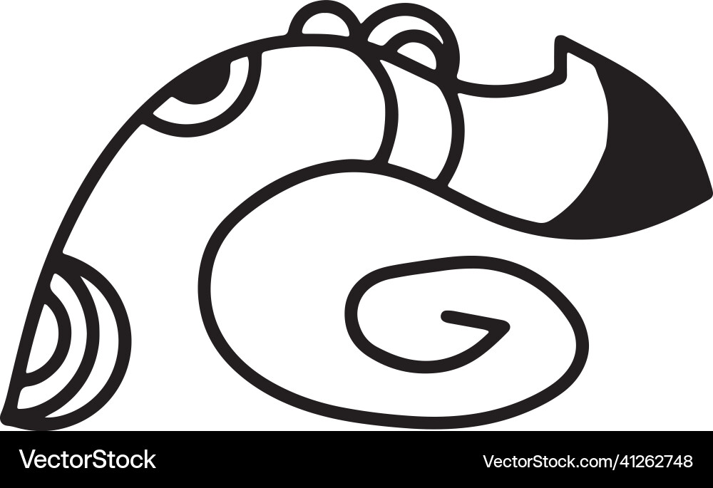 Doodle in Form von Linien Runden und Teig Doodle in Form von Linien Runden und Teig vektorbild