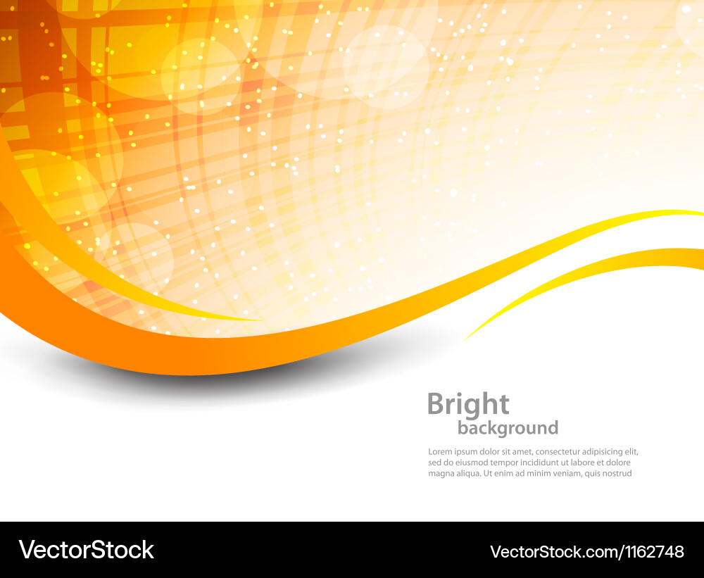 Dynamic Orange Swirl Background Royalty Free Vector Image