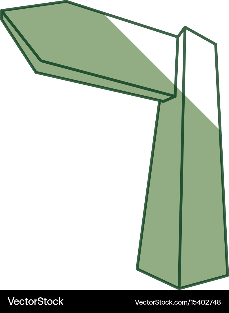 Empty signpost isolated vector image
