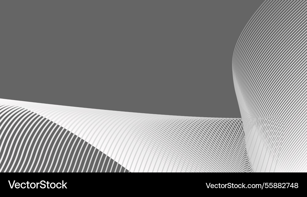 Grey and line abstract background for backdrop Vector Image