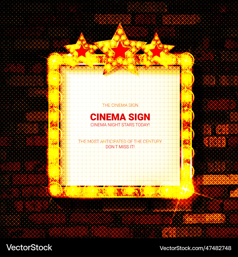 Light bulb frame with space for text Light bulb frame with space for text vector image