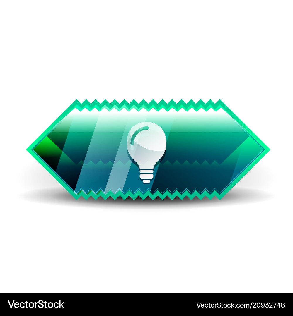 Light bulb new idea concept web button Light bulb new idea concept web button vector image