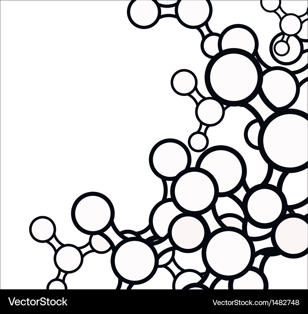 Molecular Network Background Vector Image