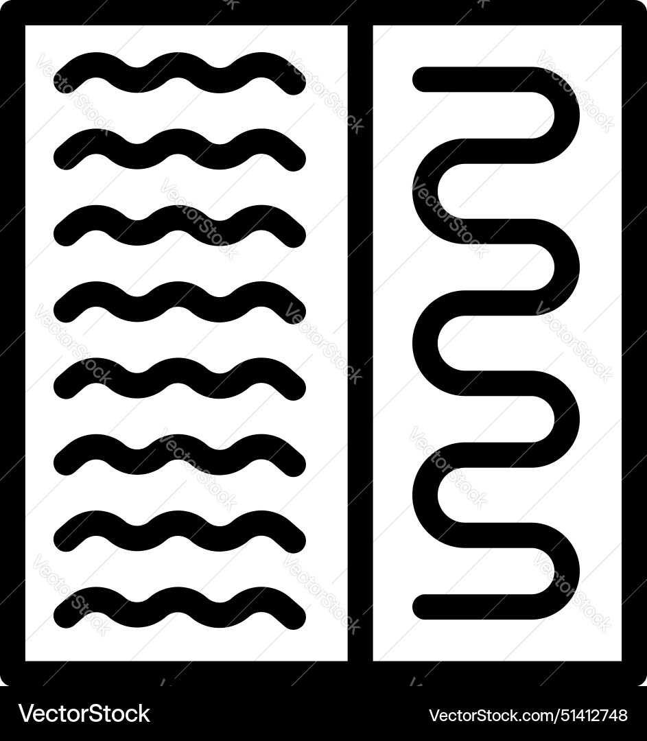Open notebook with wavy lines and bullet points Open notebook with wavy lines and bullet points vector image