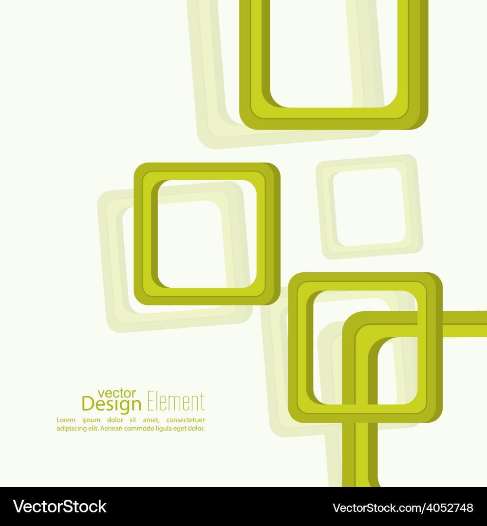 Rounded Square Abstract Background vector image