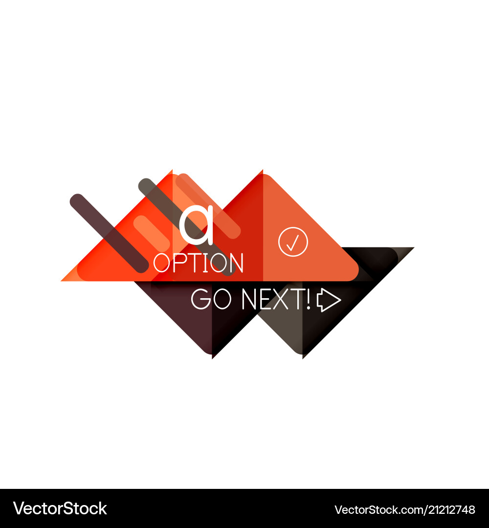 Triangle data visualization design option Triangle data visualization design option vector image