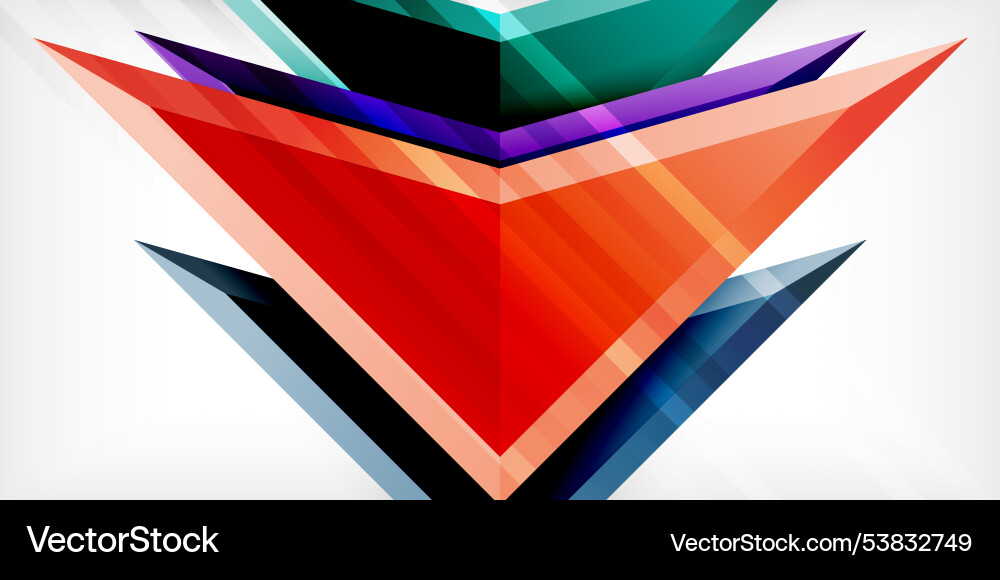 Abstract background color triangles and arrows Abstract background color triangles and arrows Vector Image