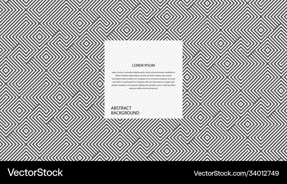 Abstract geometric diagonal square line pattern vector image