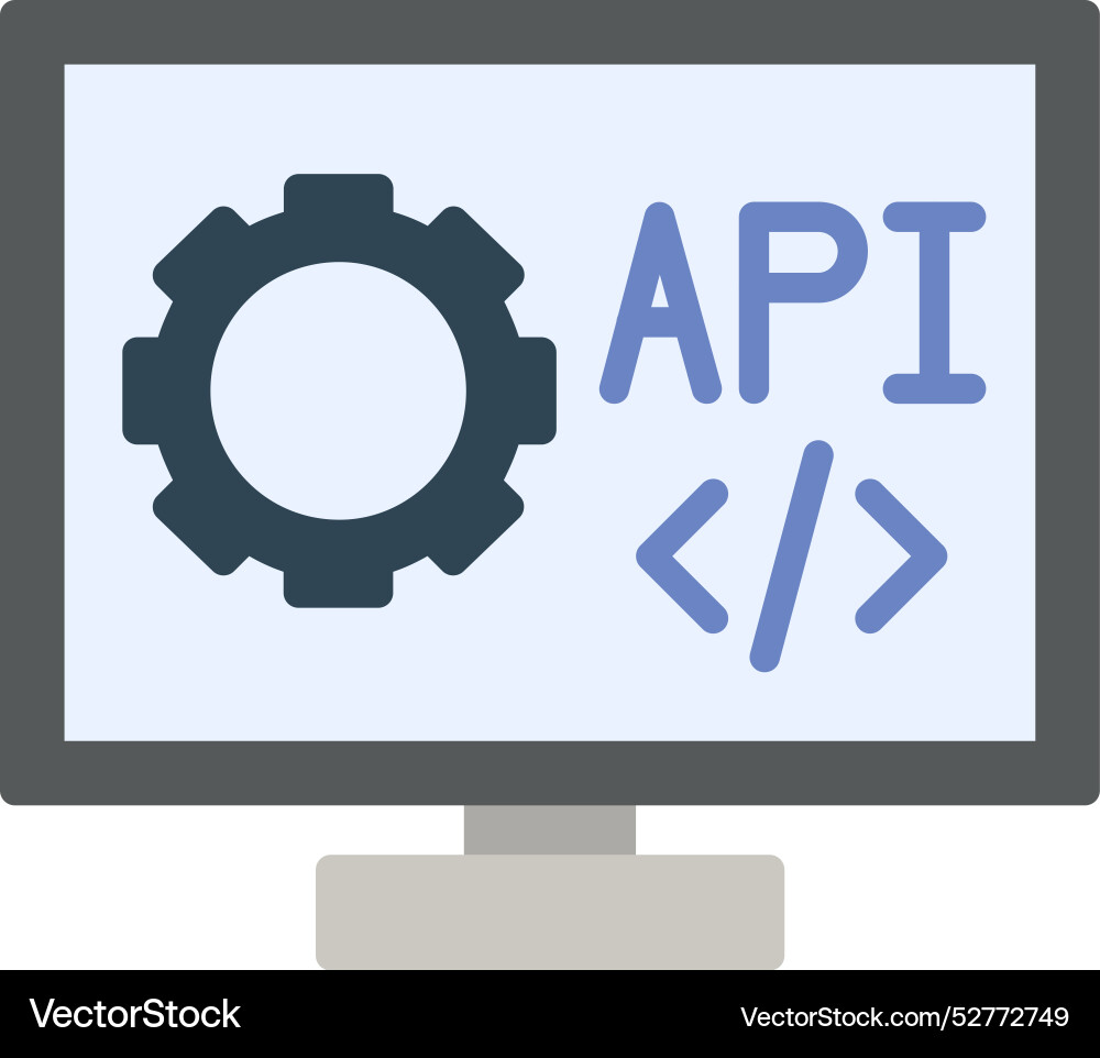 Api icon design vector image