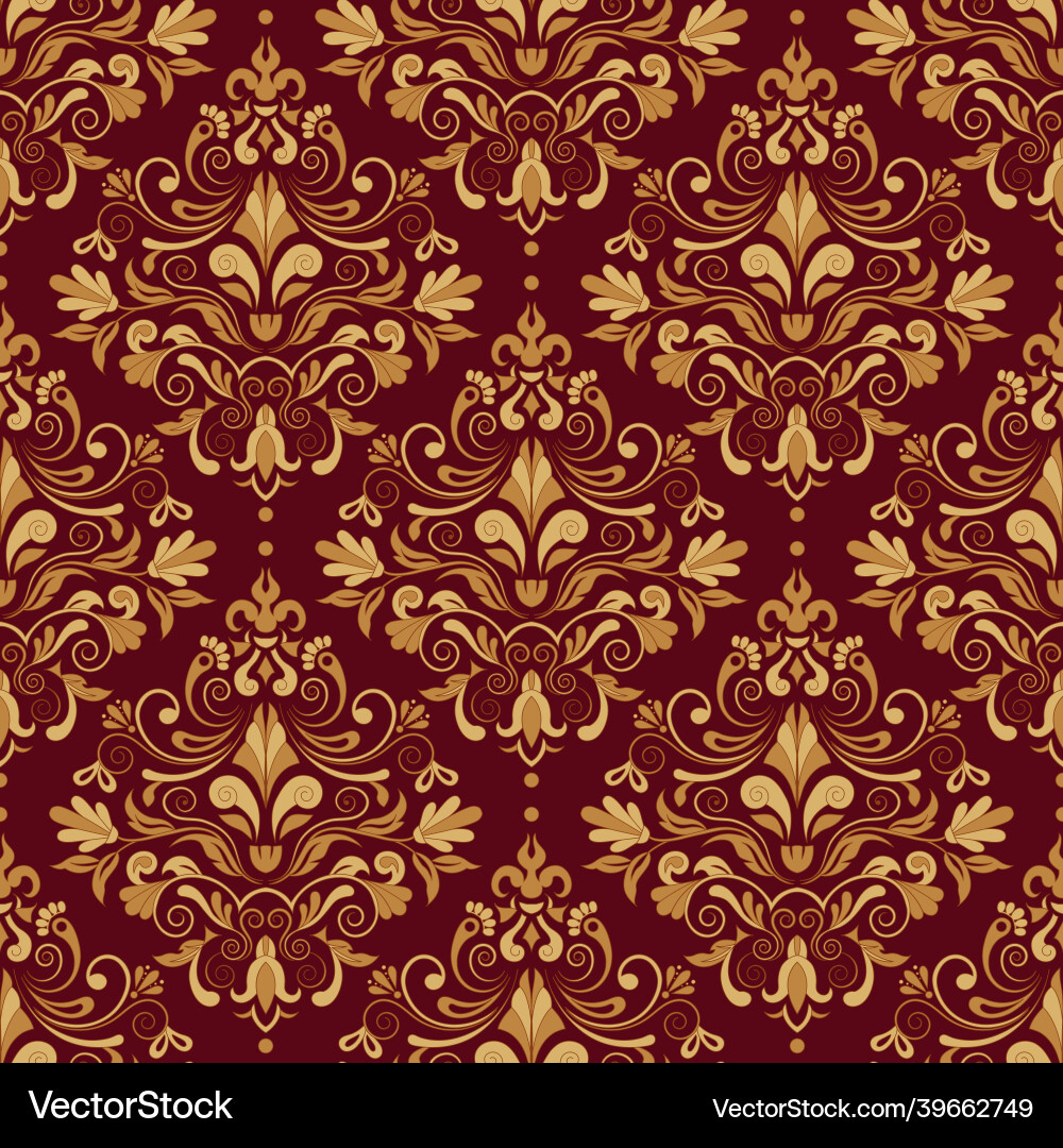 Classic baroque floral ornament Classic baroque floral ornament vector image