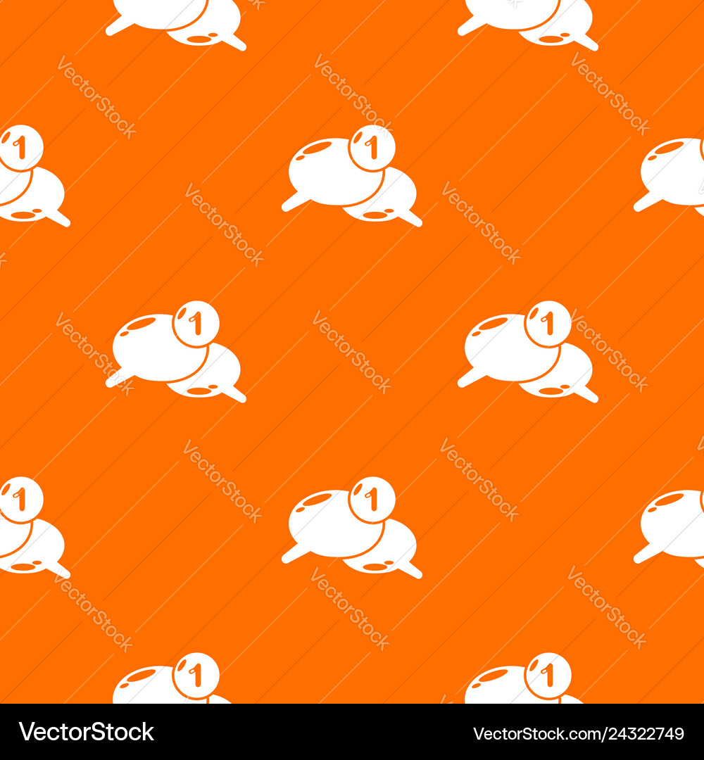 Dialog pattern orange vector image