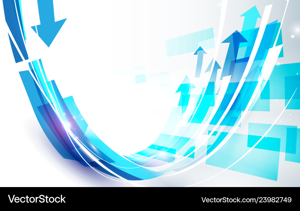 Dynamic Blue Curve Background vector image