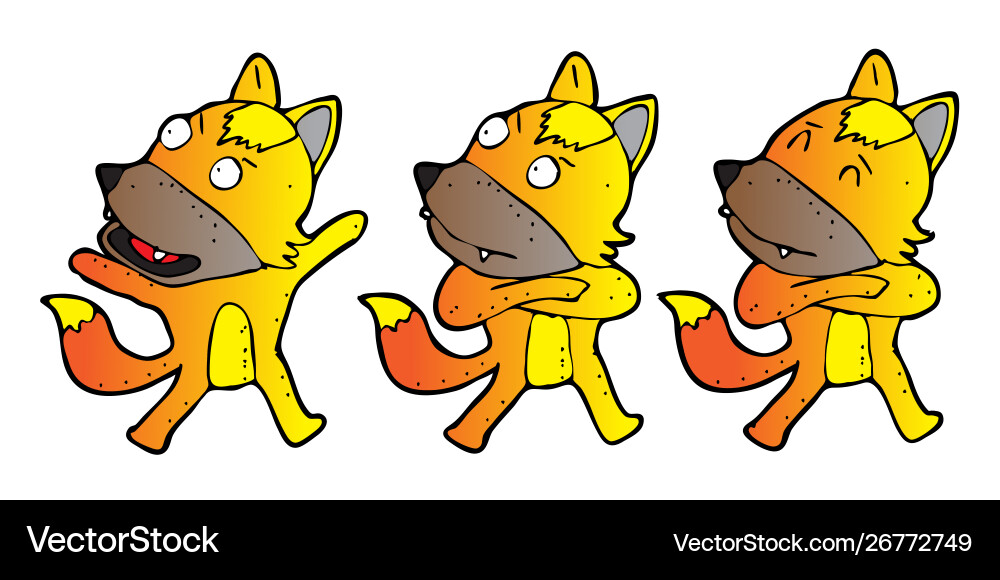 Explainer weasel character design Vector Image