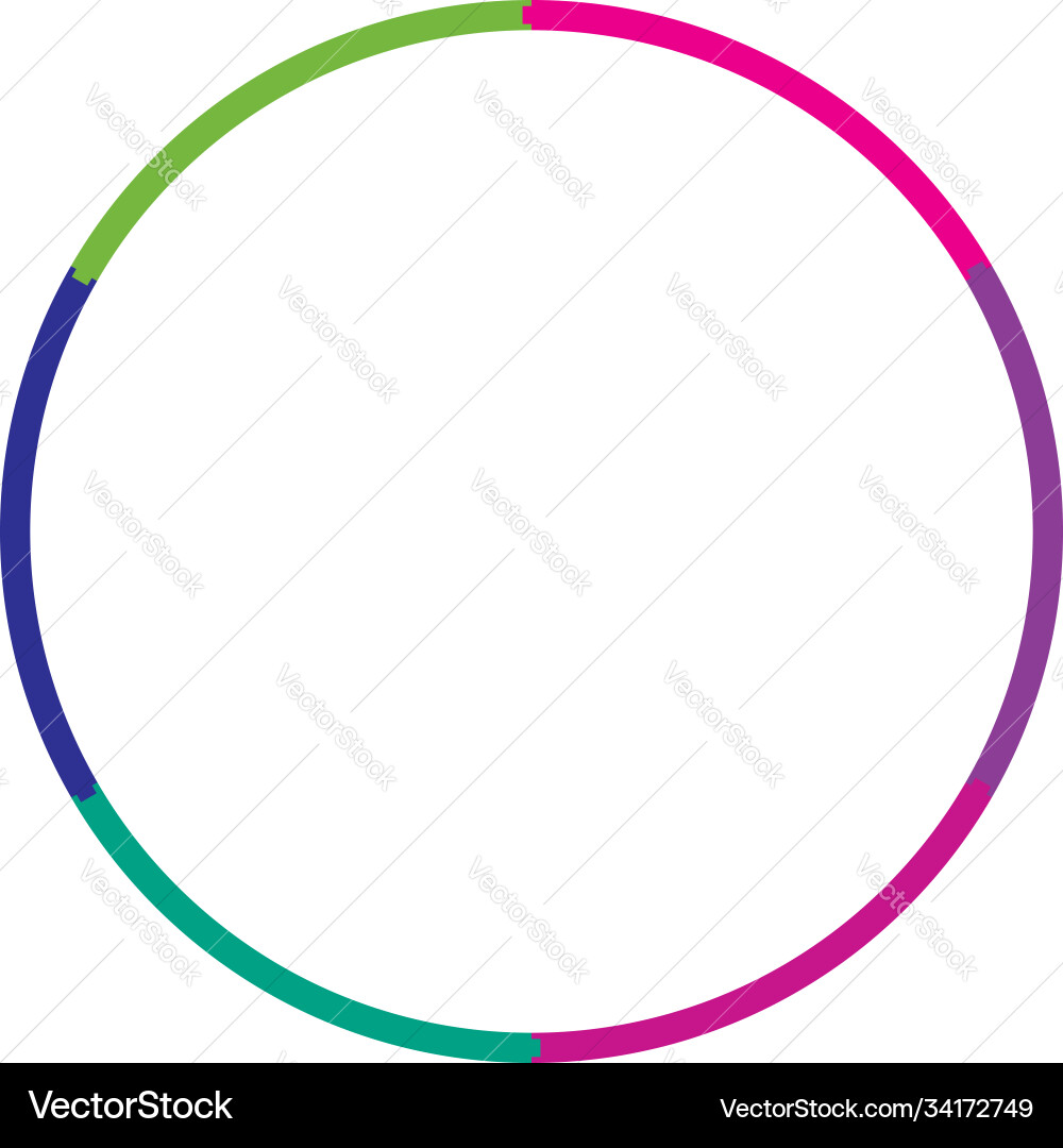 Segmented circles from 2 to 20 parts circular Segmented circles from 2 to 20 parts circular Vector Image