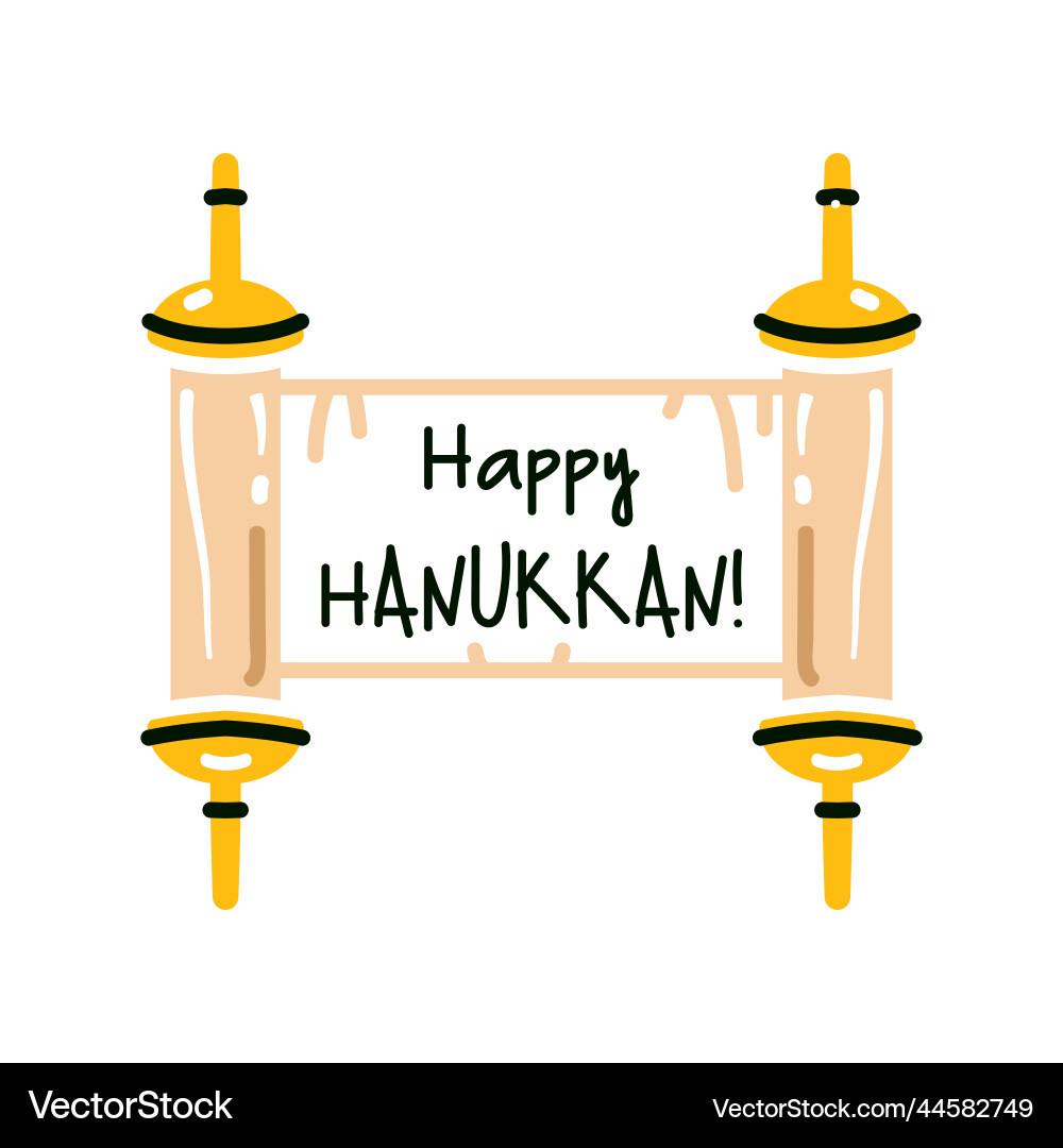 Torah scroll jewish in expanded form Torah scroll jewish in expanded form Vector Image
