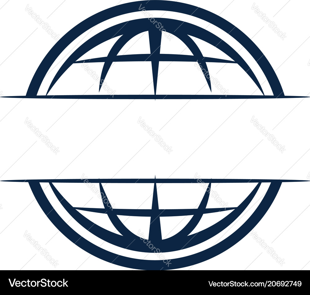 World logo template Royalty Free Vector Image - VectorStock