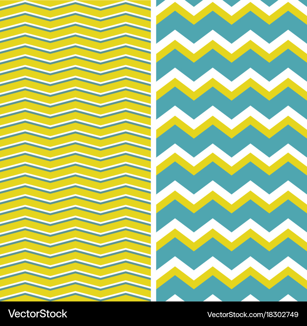 Zigzag Tile Pattern Set vector image