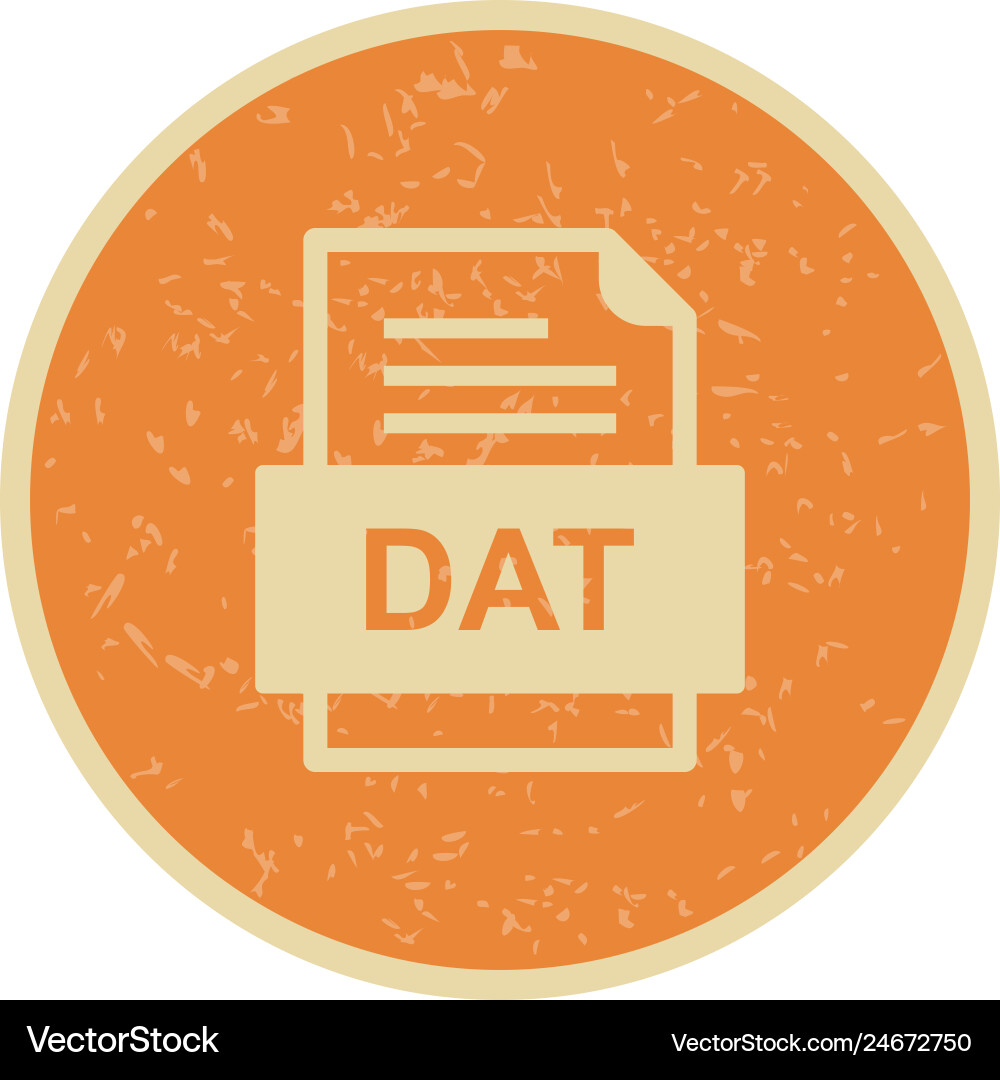 Dat file document icon Vector Image