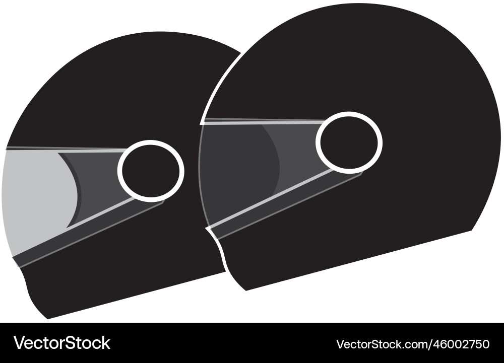 Helmet icon logo Helmet icon logo vector image