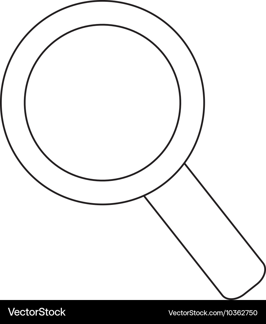 Lupe magnifying glass search design Vector Image