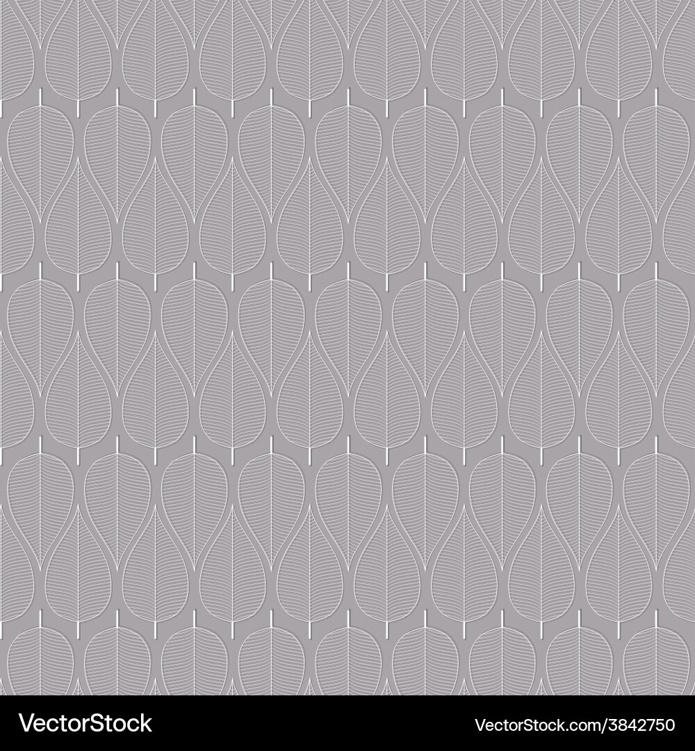 Seamless simple leaf pattern Vector Image