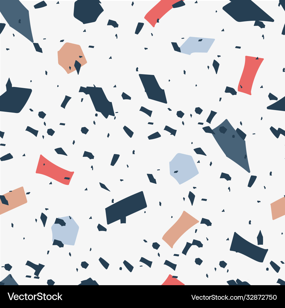 Terrazzo Nahtlose Muster Vektorbild