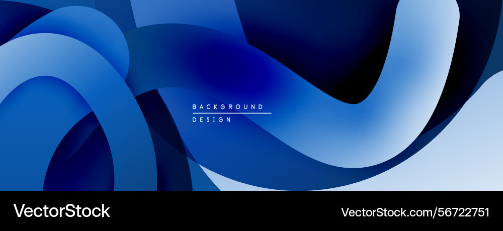 Abstract blue layers create flowing dynamic Abstract blue layers create flowing dynamic vector image