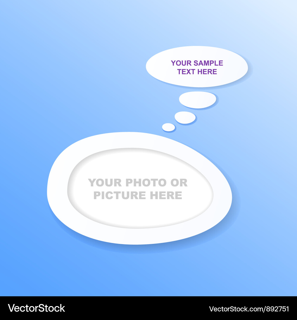Abstract design speech bubble Vector Image