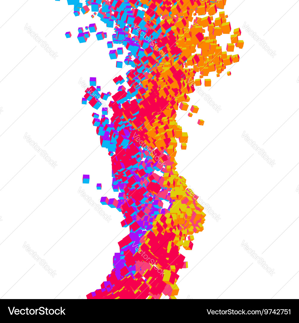 Abstract dynamic background science vector image
