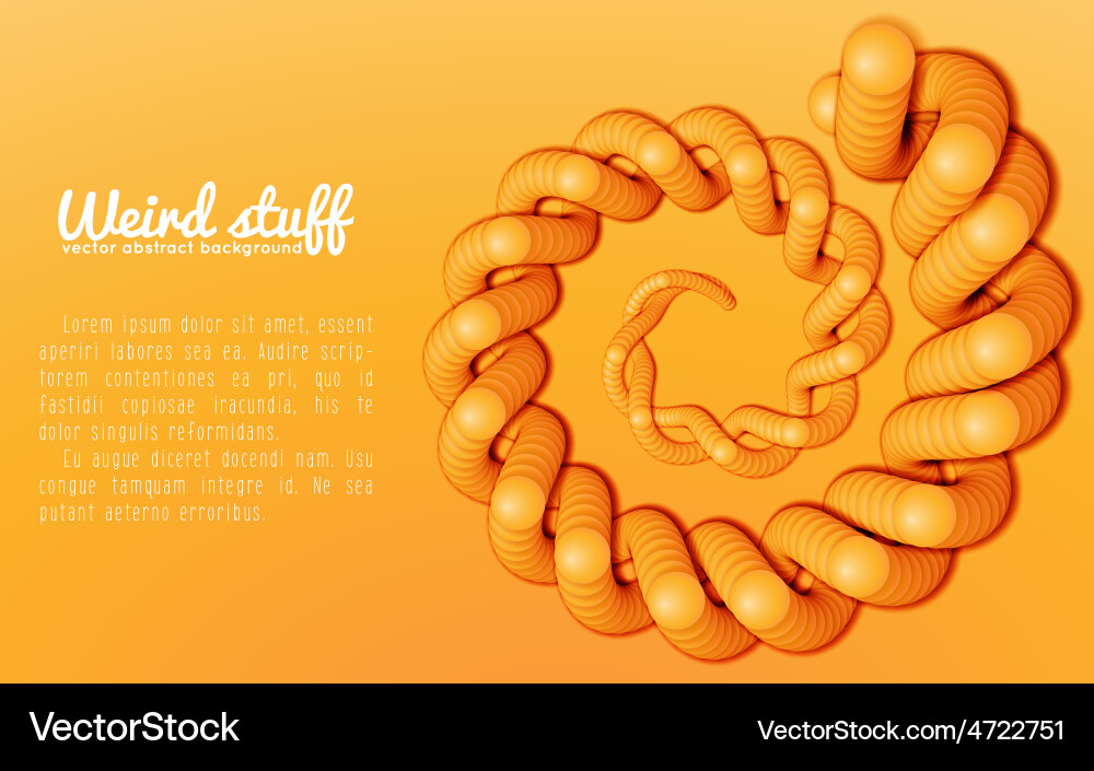 Chain of spheres with soft shadows in form vector image