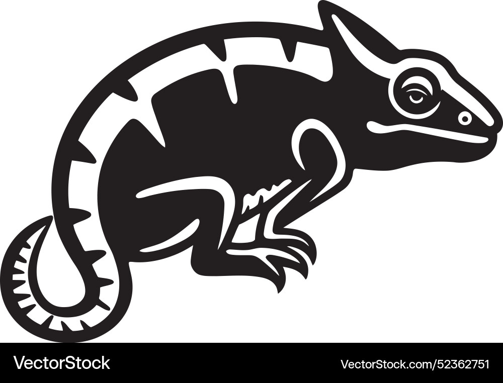 Chameleons color burst rendering pal Vector Image