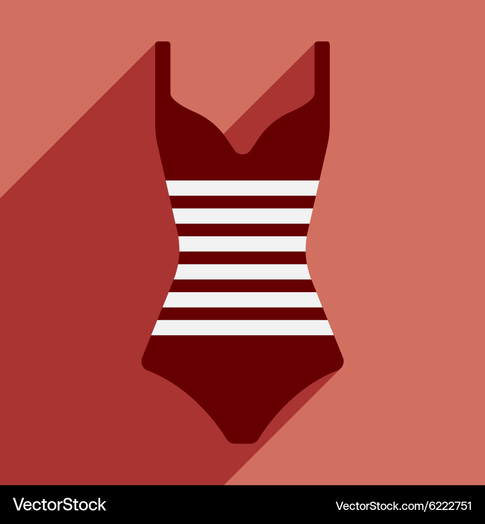 Flat with shadow icon and mobile application vector image