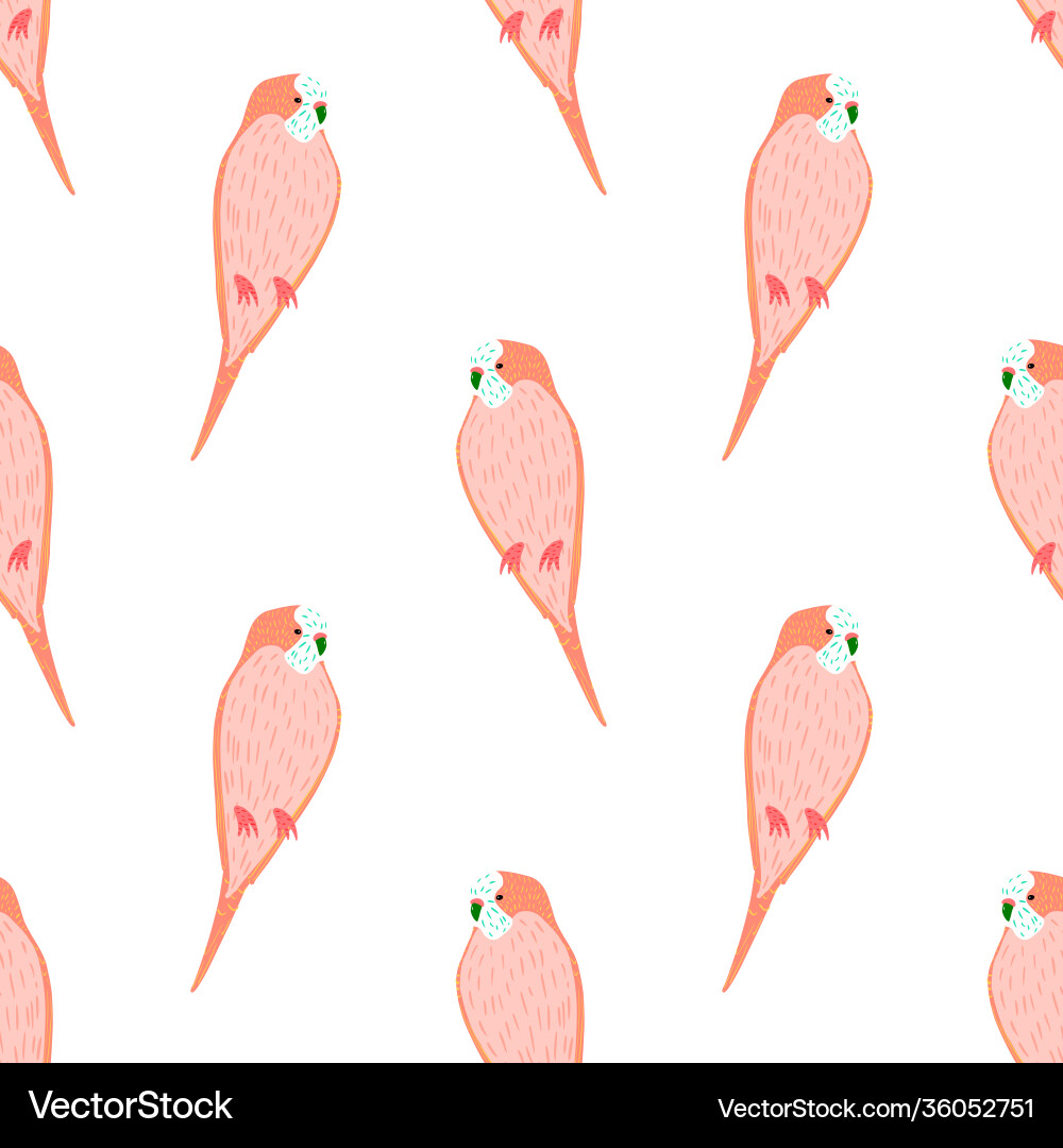 Isolated seamless zoo pattern with tropic simple Isolated seamless zoo pattern with tropic simple Vector Image