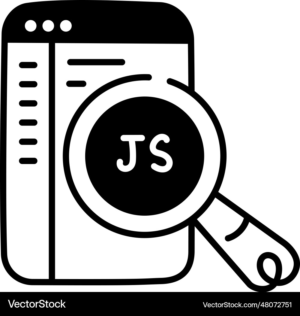 Js programming vector image