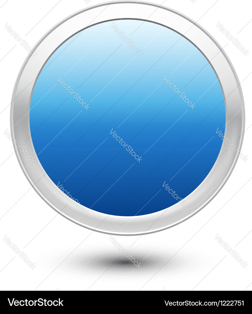 Modern Empty Button Icon vector image
