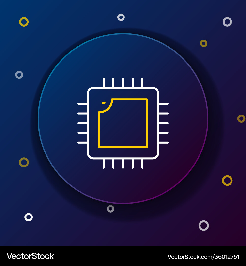 Zeilenrechner mit Mikroschaltungen cpu Zeilenrechner mit Mikroschaltungen cpu vektorbild